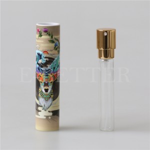 Frasco atomizador de spray de perfume de plástico e vidro de alta qualidade 10ml