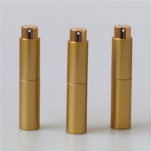 promotion pack 10ml gold plastic mini perfume atomizer CLEANING LIQUID TONER SCENT ALCOHOL MAKEUP REMOVER spray bottle