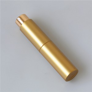 promotion pack 10ml gold plastic mini perfume atomizer spray bottle