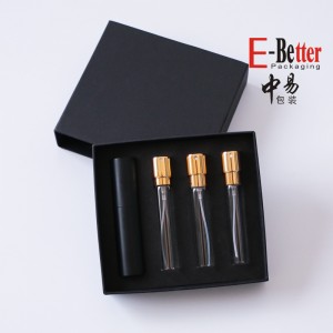 Custom fancy atomizer set 8ml 10ml 15ml 20ml 30ml round empty plastic atomizer fragrance spray bottle with gift paper box packaging