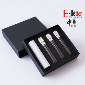 Custom fancy atomizer set 8ml 10ml 15ml 20ml 30ml round empty plastic atomizer fragrance spray bottle with gift paper box packaging