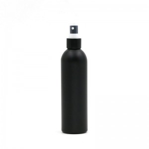 Black Color Aluminum Cosmetic Bottle With Spray