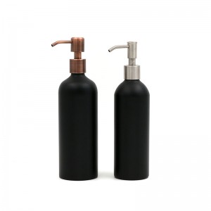 Botol syampu aluminium berkualiti tinggi mengosongkan botol pam semburan aluminium percetakan tersuai