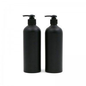 ដបសាប៊ូអាលុយមីញ៉ូម 8oz 16oz 32oz Matte Black Color ជាមួយស្នប់បាញ់