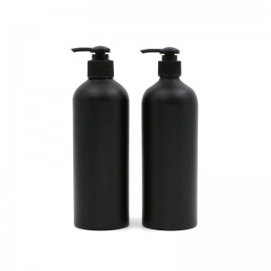 8oz 16oz 32oz Matte Black Rudzi Aluminium Shampoo Bhodhoro Ine Spray Pump Trigger