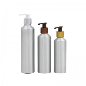 Ibhodlela le-aluminiyamu lentengo yezitolo ezithengisa amagciwane lejeli le-aluminium spray pump bottle
