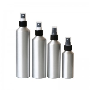 100ml Aluminum Cosmetic Bottle With Spray