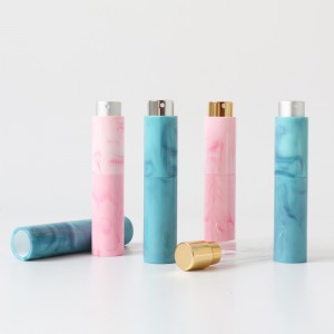 Pabrik langsung desain baru warna marmer 8ml 10ml 20ml parfum alat penyemprot dengan logo