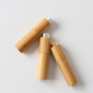 8ml 10ml 20ml botella de spray atomizador de perfume con giro de bambú