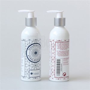 8oz 16oz 32oz bottiglia di pompa di lozione d'aluminiu di culore persunalizata per shampoo prezzu all'ingrosso bottiglia cosmetica d'aluminiu