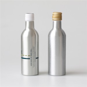 Luxury 500ml 750ml ແກ້ວອາລູມິນຽມເຫຼົ້າແວງ Custom Color Bottle For Olive Oil