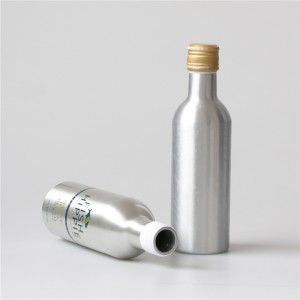Luksuslik 500 ml 750 ml alumiiniumist veinipudeli kohandatud värvi pudel oliiviõli jaoks