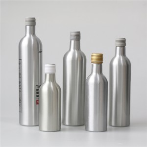 Botol Wain Aluminium Mewah 500ml 750ml Botol Warna Tersuai Untuk Minyak Zaitun