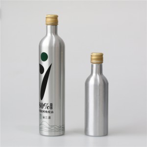 Luxusná 500 ml 750 ml hliníková fľaša na víno Vlastná farebná fľaša na olivový olej