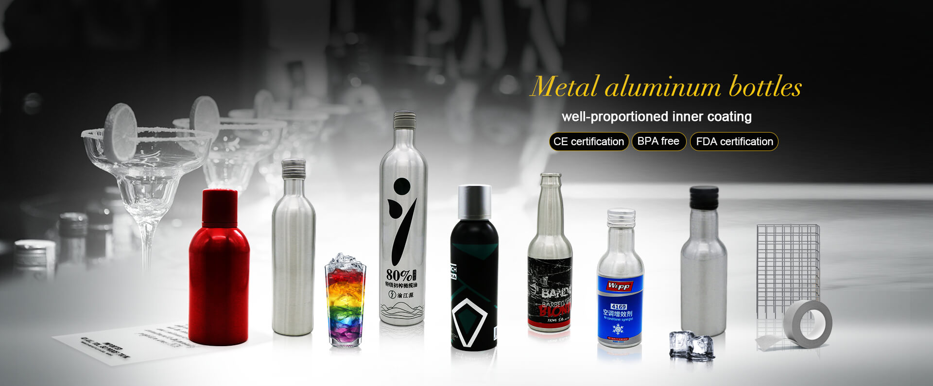 Aluminum wine bottle 750ml