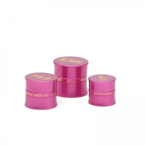 JA-3-3 series gold oxidated aluminum face cream jar