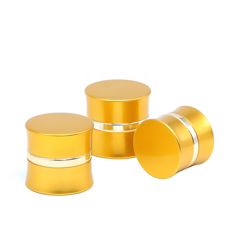 Original Factory 500g Plastic Jar -
 JA-3-3 series gold oxidated aluminum face cream jar  – E-better