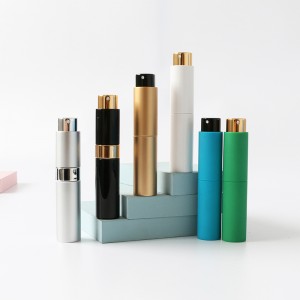 迅速な出荷8ml10ml20ml香水噴霧器スプレーボトル手指消毒剤用のミニスプレーボトルをひねります