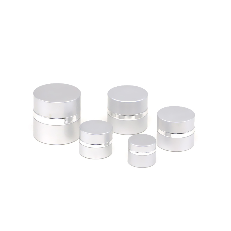 Manufacturer for 500ml Pet Cosmetic Jar -
 JA-3-6 series empty silver anodized aluminum cream jar  – E-better