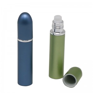 Roll on sticla din aluminiu cuspidal verde de 15 ml