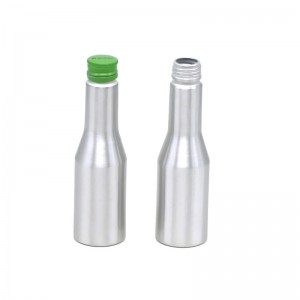 Botol aluminium seri AJ-09 untuk oli mesin 200 ml