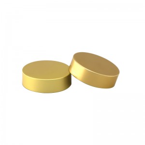 47mm gold aluminum glass jar lid