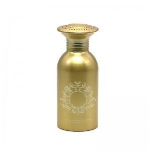 Botella de po corpo de aluminio dourado de 620 ml