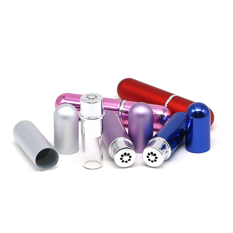 Personlized Products Perfumes Spray Bottle -
 5 ml oxidated aluminum inhaler bottle  – E-better