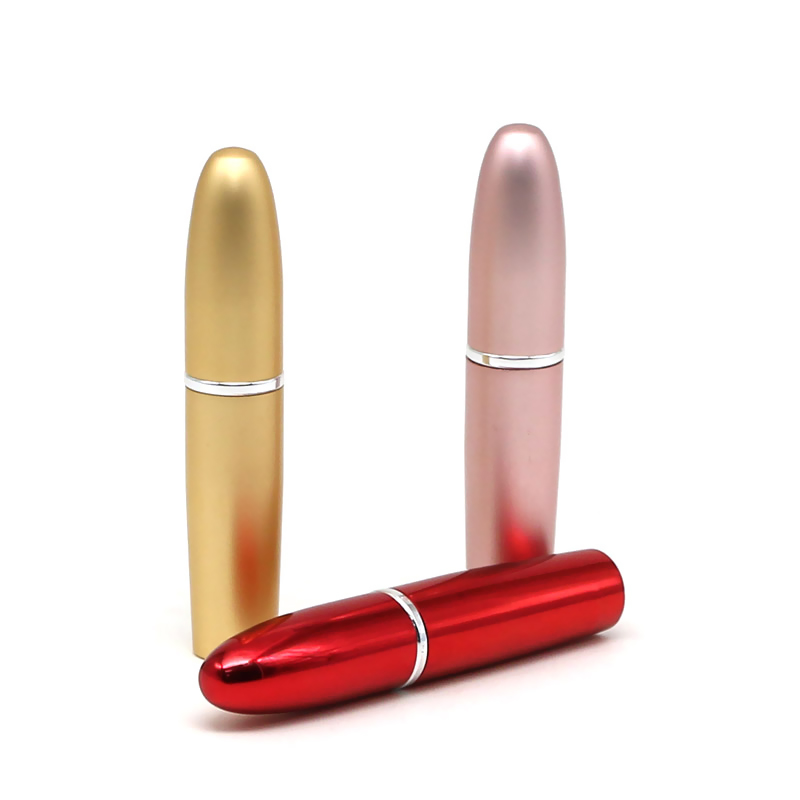 New Fashion Design for Crimp Transparent Glass Perfume Bottles -
 6 ml bullet shape aluminum perfume atomizer – E-better